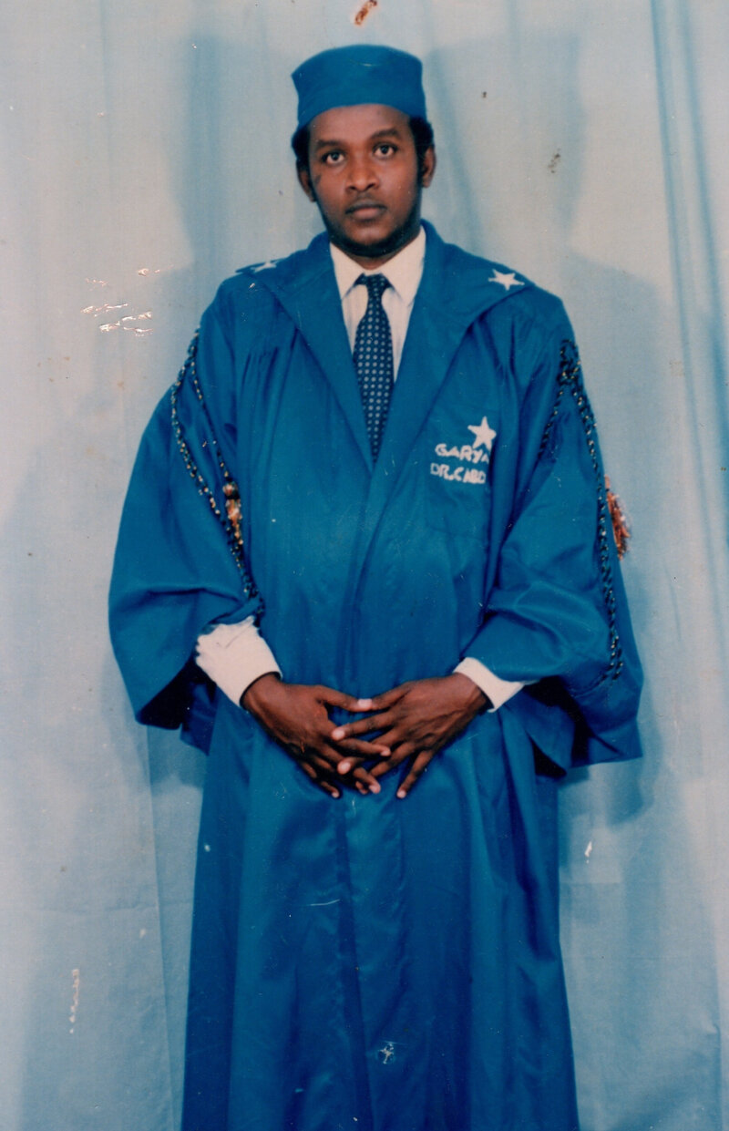 Abdiwahid Osman Haji bar admission ceremony Somalia 1977