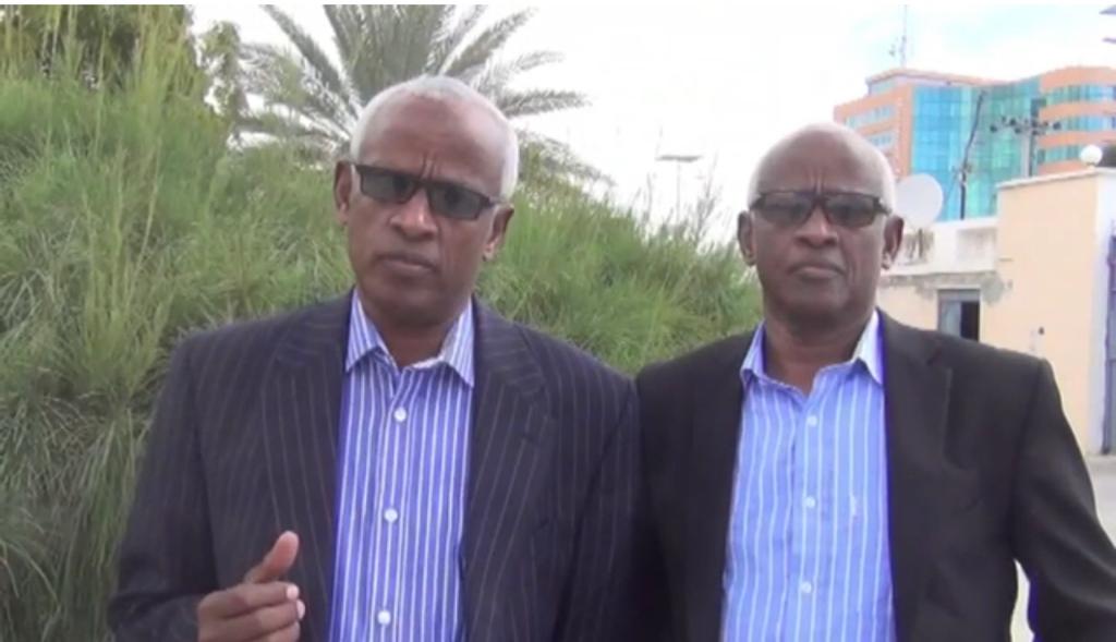 Abdiwahid Osman Haji with brother Prof Aweis Osman Ahmed Mogadishu Law Office Somalia