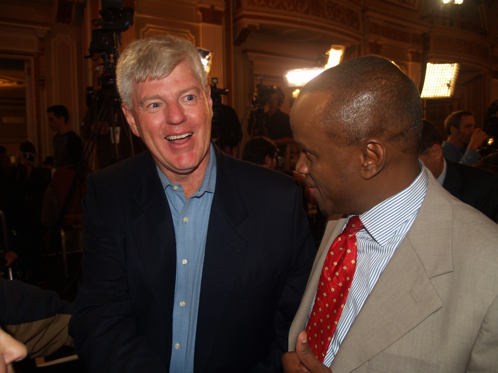 Abdiwahid Osman Haji with John Manley Deputy Prime Minister of Canada