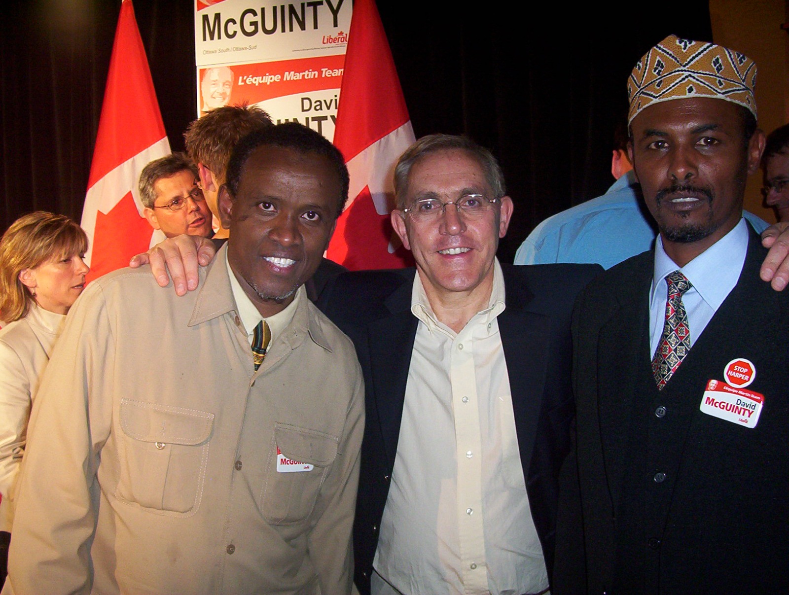 Abdiwahid Osman Haji with Bob Chiarelli Mayor of Ottawa Ontario Minister