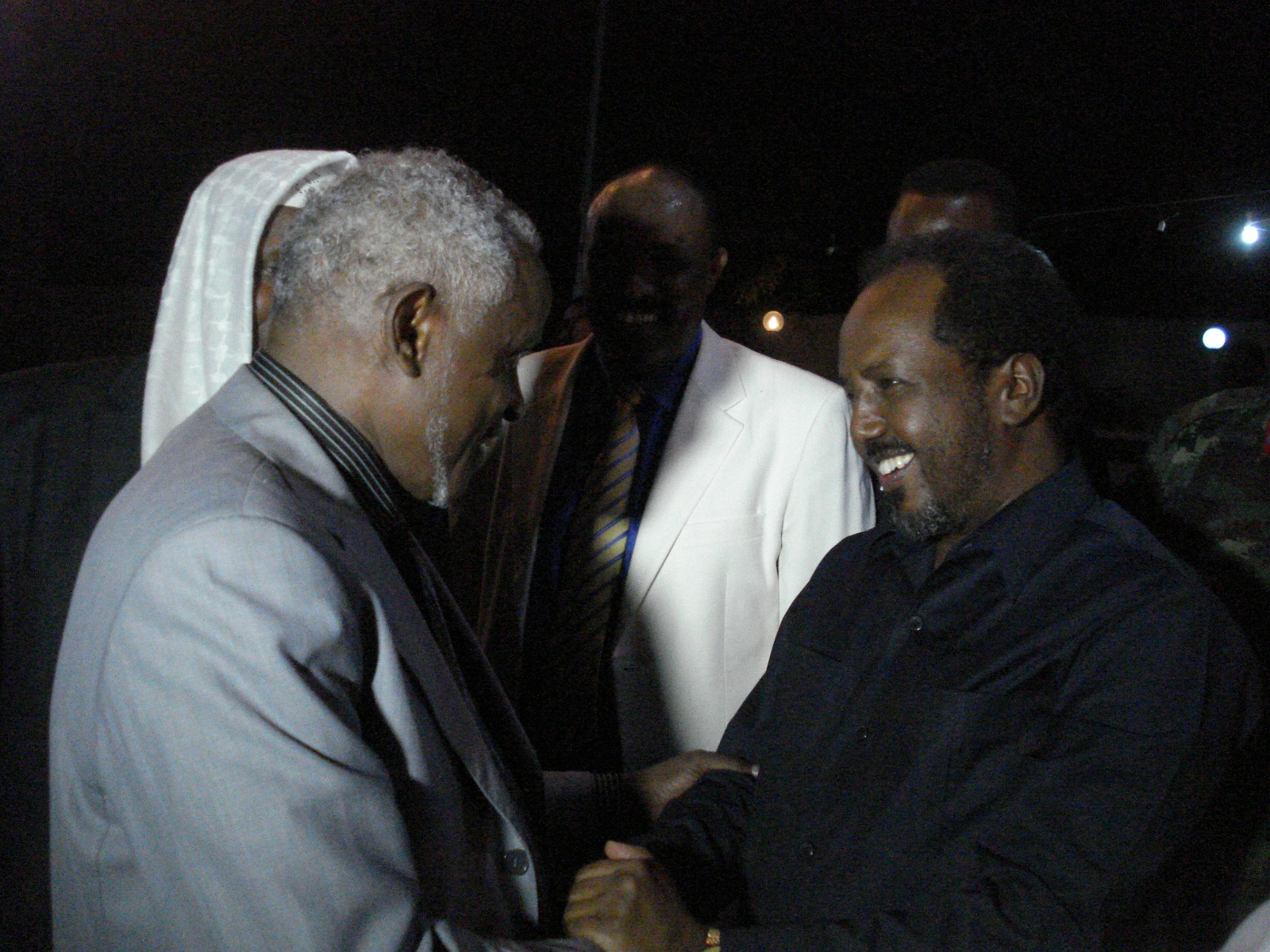 Abdiwahid Osman Haji meeting President of Somalia Hassan Sheikh Mohamud