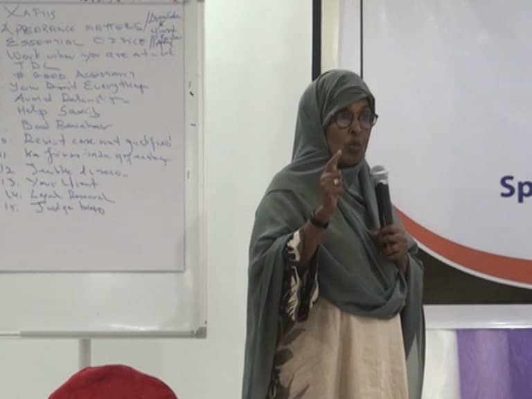 Asha-Kin F. Duale training lawyers SICLE legal education Somalia