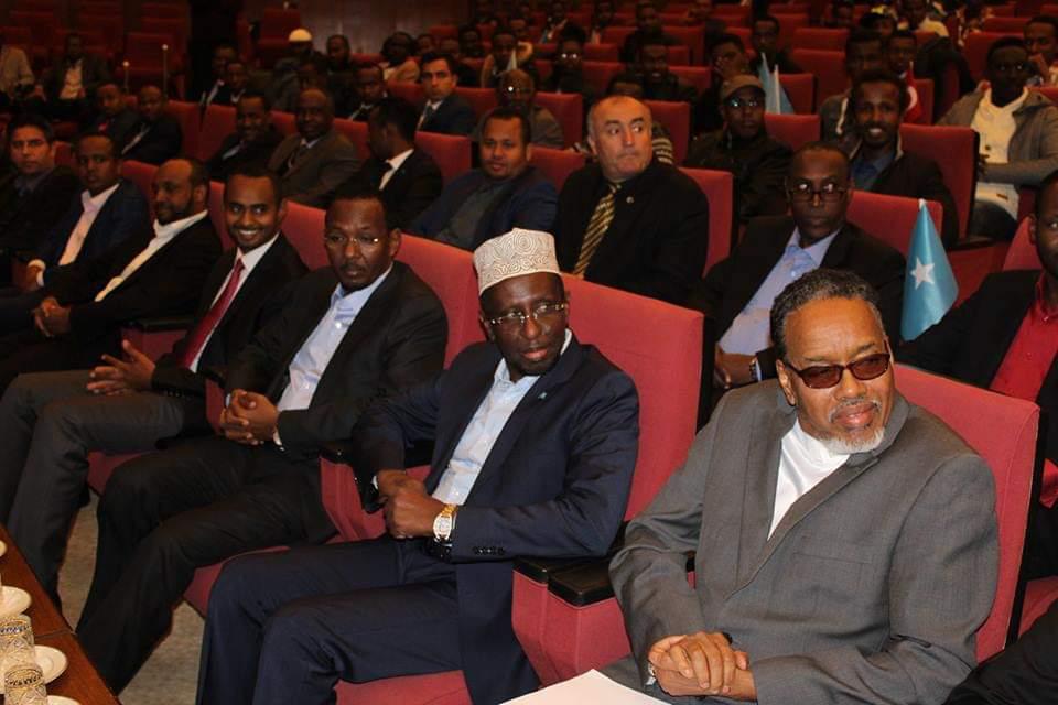 Hassan Farah Warfa presenting at international academic conference education research